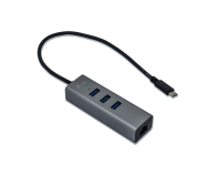 i-tec USB-C Metal LAN HUB 3x USB 3.0 RJ-45 10/100/1000 Mb/s - 446048 - zdjęcie 2